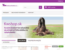 Tablet Screenshot of kwshop.sk